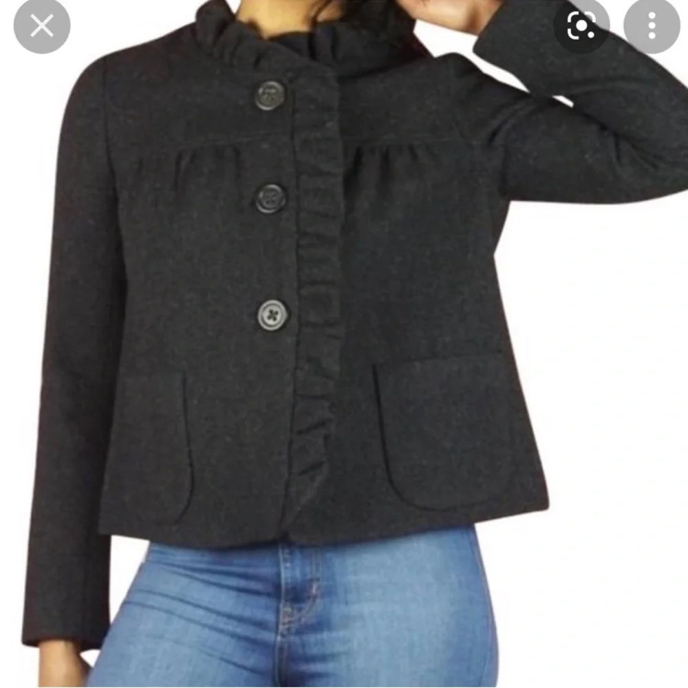 J. Crew Charcoal Fiona Jacket